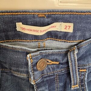 Levi's High Rise Super Skinny Jeans
